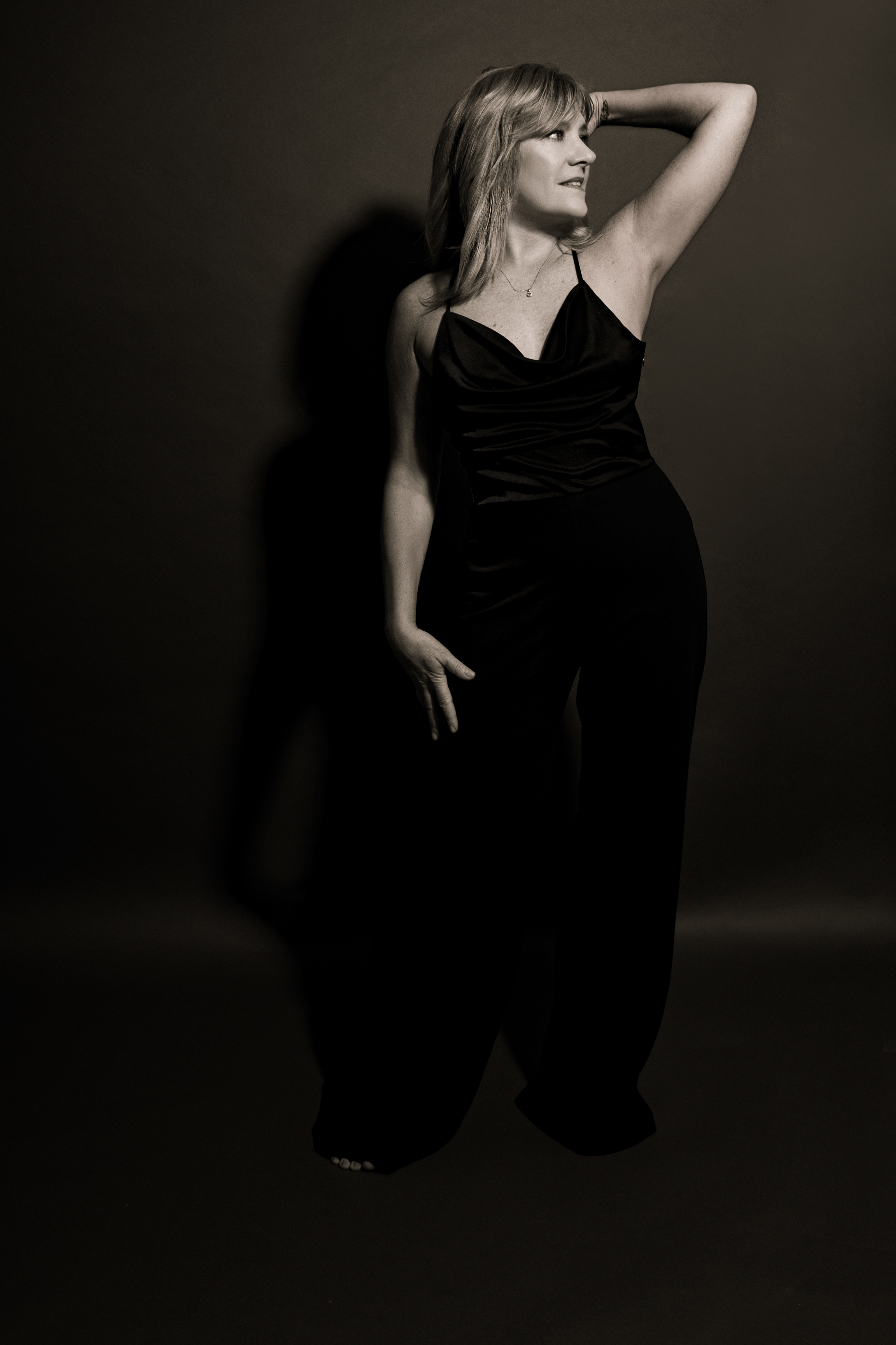 black and white glamour photography