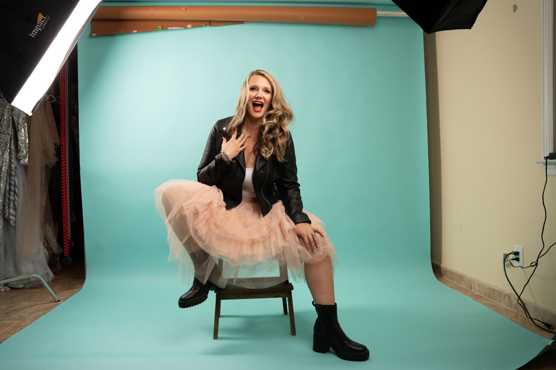 Behind the scenes portrait session The BeVard Studio Farmingdale Long Island