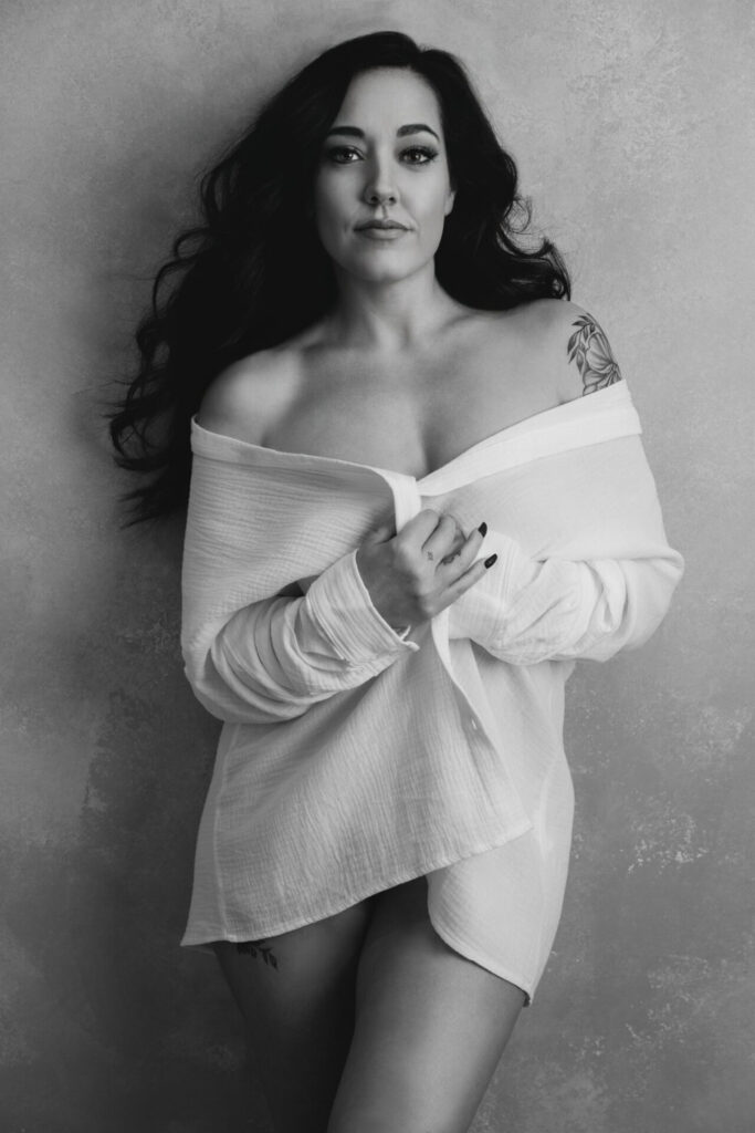 Boudoir Portrait White Shirt Fine Art Farmingdale Jpg